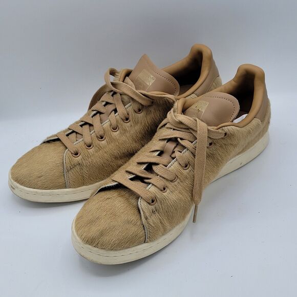Adidas Stan Smith B24700 Beige Pony Hair Cardboard 2015 Mens Size 12.5 - Picture 4 of 9